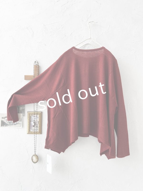 画像5: SO／2wayフレアカーディガン・ボルドー (5)