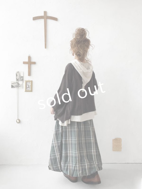 画像9: sloe/チェックバルーンスカート・グリーン (9)