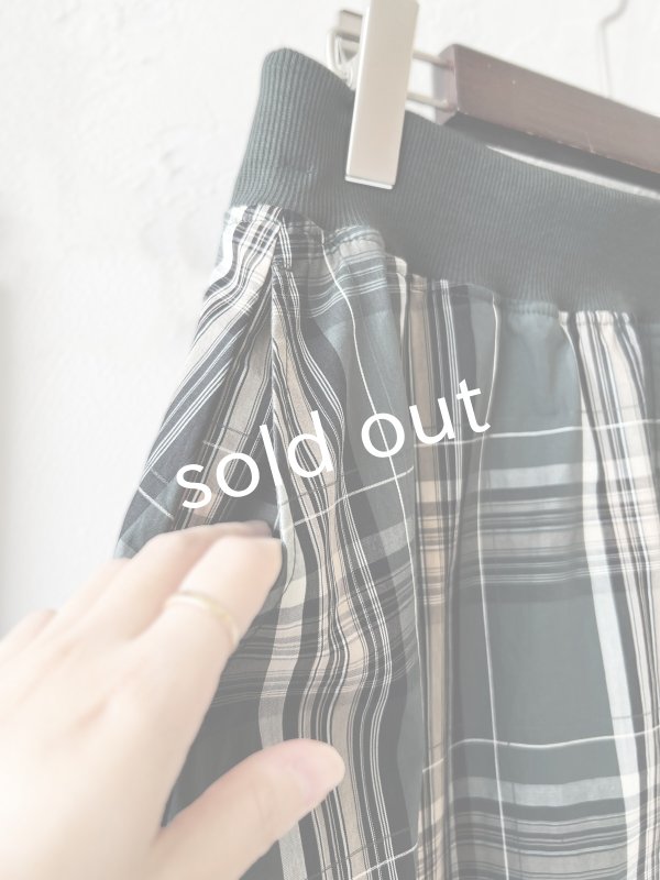 画像5: sloe/チェックバルーンスカート・グリーン (5)