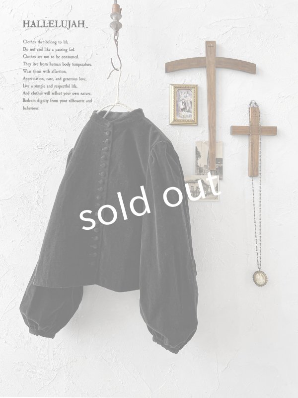 画像5: HALLELUJAH／5, Victorian Chemise ヴィクトリア時代ブラウス・black (5)