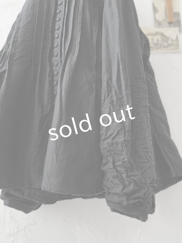 画像7: HALLELUJAH／8, Chemise de Baptême（Model 1920’s）クリスチャンブラウス・black (7)