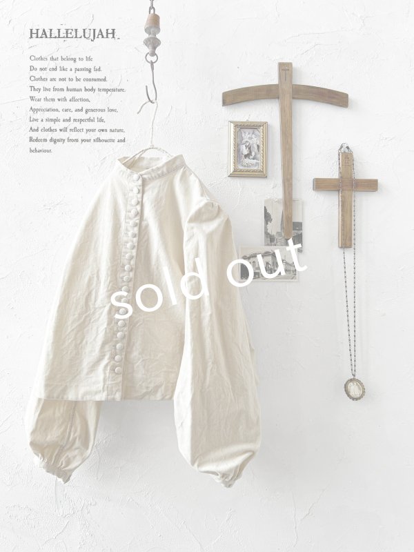 画像6: HALLELUJAH／5, Victorian Chemise ヴィクトリア時代ブラウス・off-white (6)