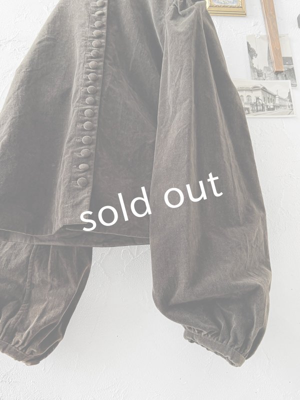 画像7: HALLELUJAH／5, Victorian Chemise ヴィクトリア時代ブラウス・chocolate (7)