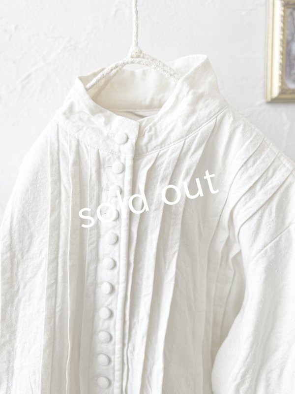 画像7: HALLELUJAH／8, Chemise de Baptême（Model 1920’s）クリスチャンブラウス・off-white (7)