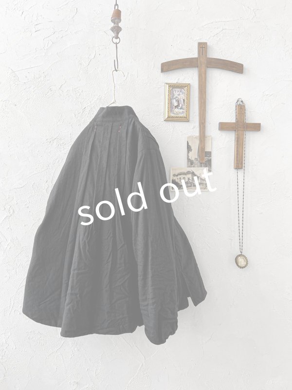 画像9: HALLELUJAH／8, Chemise de Baptême（Model 1920’s）クリスチャンブラウス・black (9)