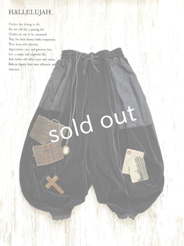 画像1: HALLELUJAH／6, Bloomer ブルーマーパンツ・black (1)