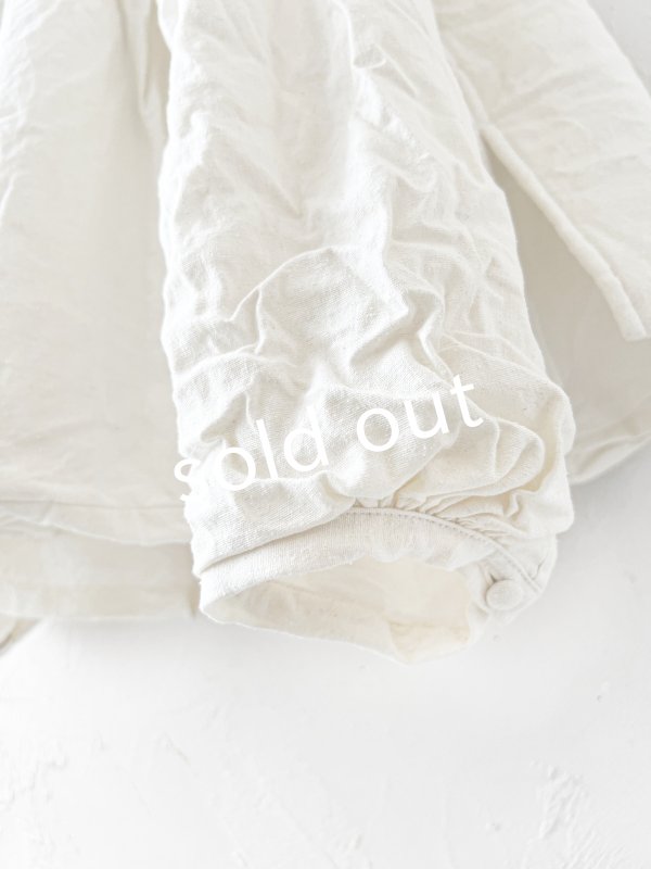 画像8: HALLELUJAH／8, Chemise de Baptême（Model 1920’s）クリスチャンブラウス・off-white (8)