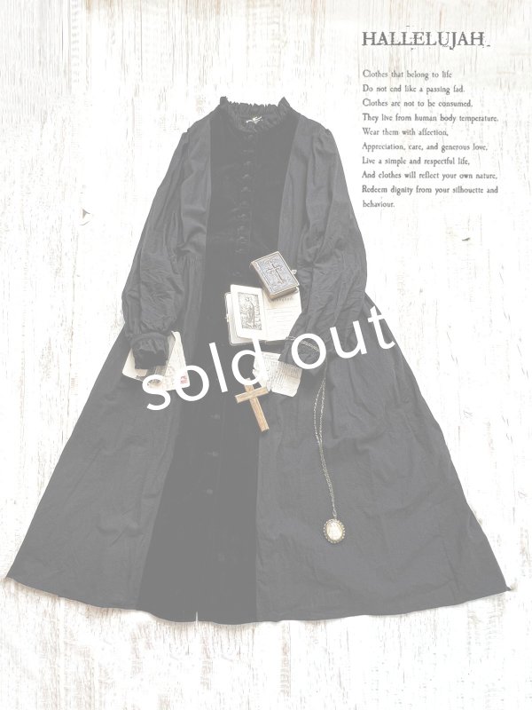 画像2: HALLELUJAH／4, Jeune paysanne 農民の少女服・black/black (2)