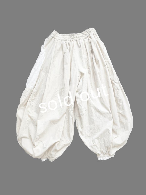 画像2: HALLELUJAH／6, Bloomer ブルーマーパンツ・off-white (2)