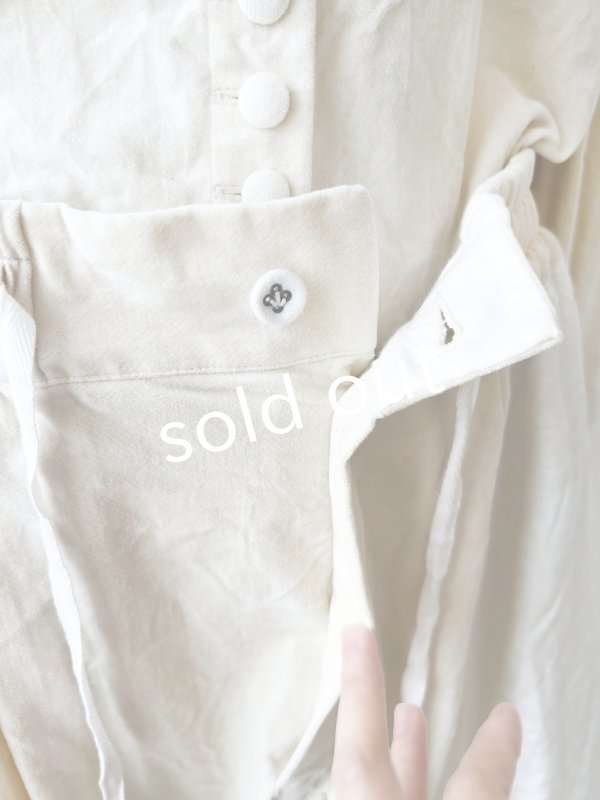 画像14: HALLELUJAH／6, Bloomer ブルーマーパンツ・off-white (14)