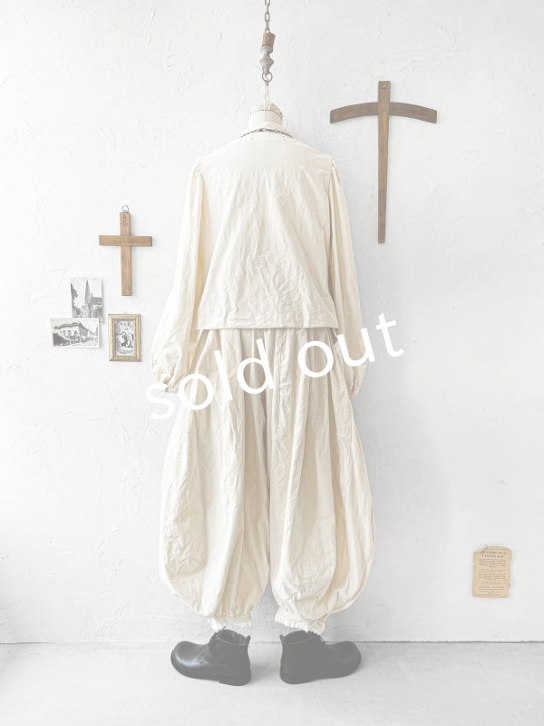 画像19: HALLELUJAH／6, Bloomer ブルーマーパンツ・off-white (19)