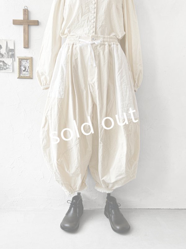 画像13: HALLELUJAH／6, Bloomer ブルーマーパンツ・off-white (13)