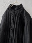 画像6: HALLELUJAH／8, Chemise de Baptême（Model 1920’s）クリスチャンブラウス・black (6)