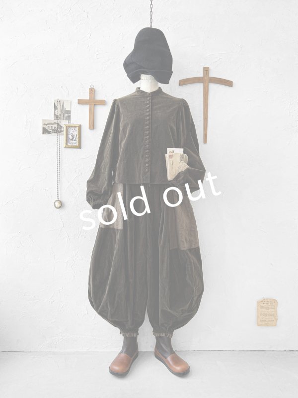 画像10: HALLELUJAH／5, Victorian Chemise ヴィクトリア時代ブラウス・chocolate (10)