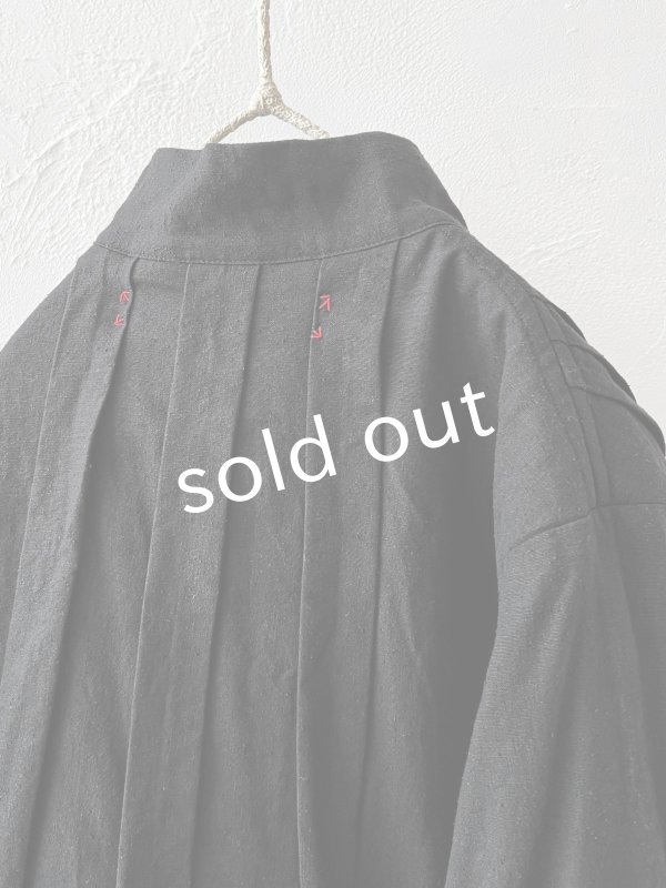 画像10: HALLELUJAH／8, Chemise de Baptême（Model 1920’s）クリスチャンブラウス・black (10)