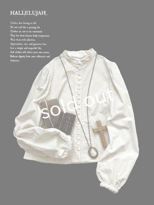 画像2: HALLELUJAH／5, Victorian Chemise ヴィクトリア時代ブラウス・off-white (2)