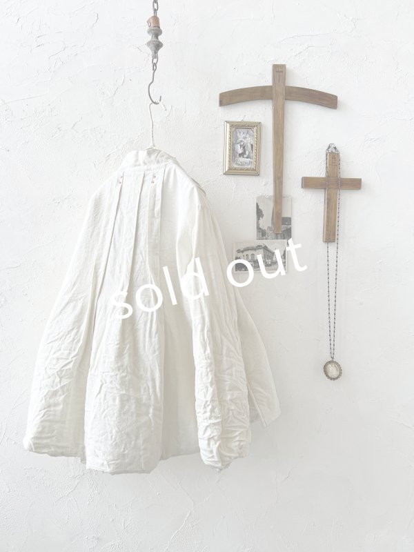 画像10: HALLELUJAH／8, Chemise de Baptême（Model 1920’s）クリスチャンブラウス・off-white (10)