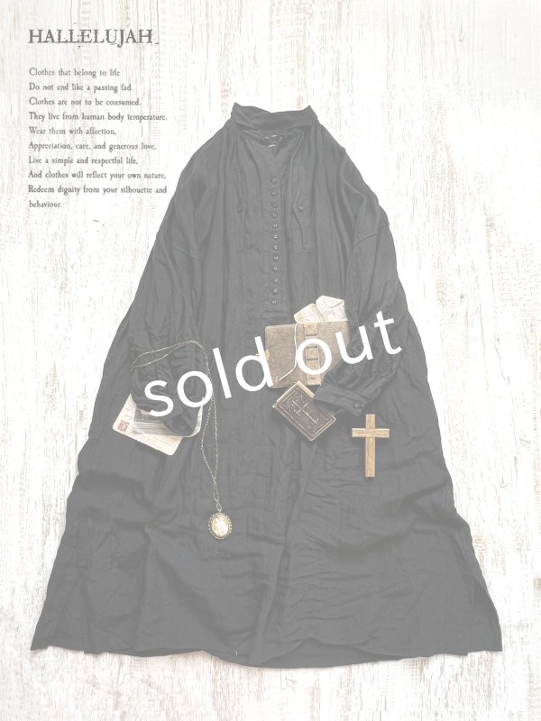 画像4: HALLELUJAH／9, Robe de Berger（Réplique 1890’s）羊飼いの服 レプリカ・black (4)