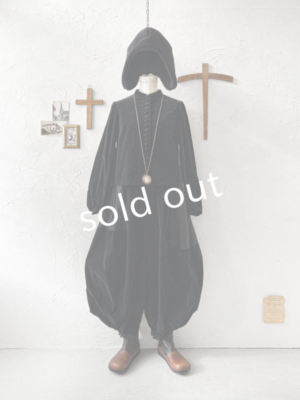 画像9: HALLELUJAH／5, Victorian Chemise ヴィクトリア時代ブラウス・black (9)