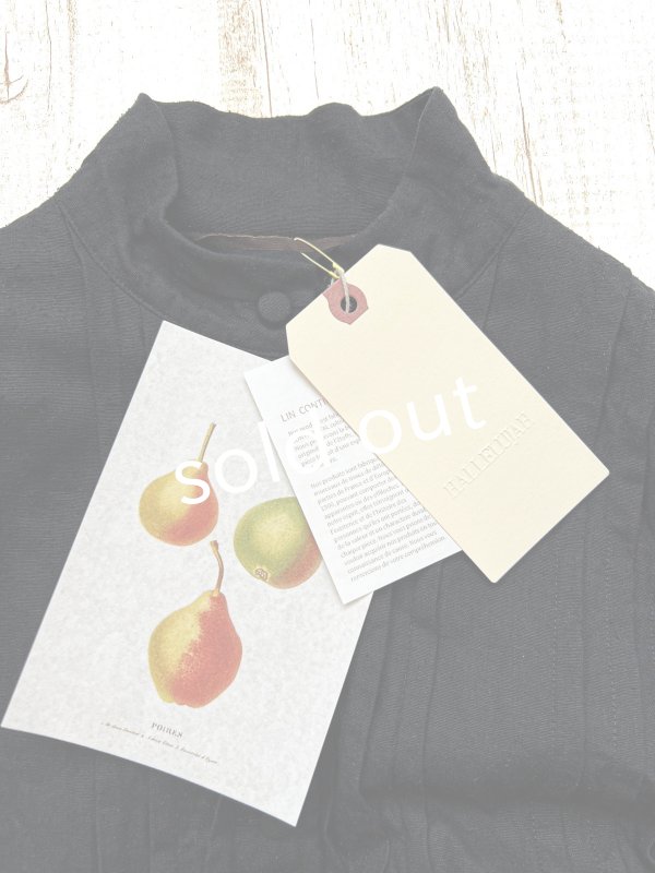 画像4: HALLELUJAH／8, Chemise de Baptême（Model 1920’s）クリスチャンブラウス・black (4)