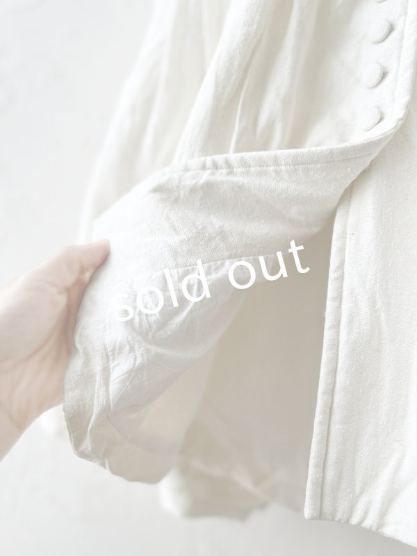 画像9: HALLELUJAH／8, Chemise de Baptême（Model 1920’s）クリスチャンブラウス・off-white (9)