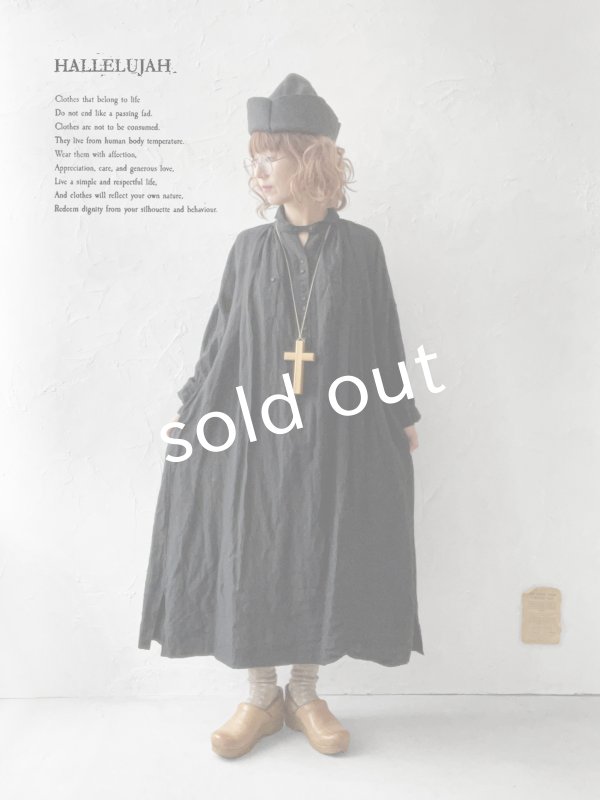 画像3: HALLELUJAH／9, Robe de Berger（Réplique 1890’s）羊飼いの服 レプリカ・black (3)