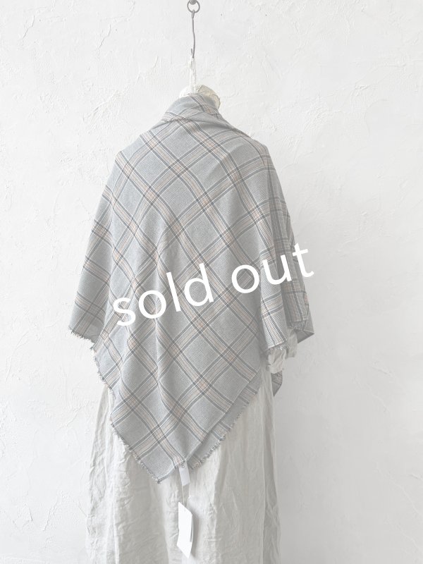 画像5: SO／大判ストール・ブラウングレンチェック (5)