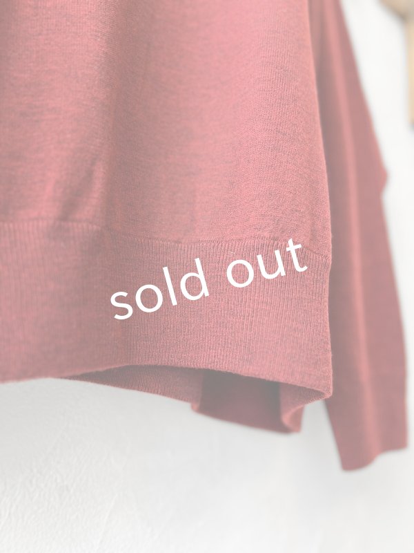 画像3: SO／ワイドラグランニットプルオーバー・ボルドー (3)