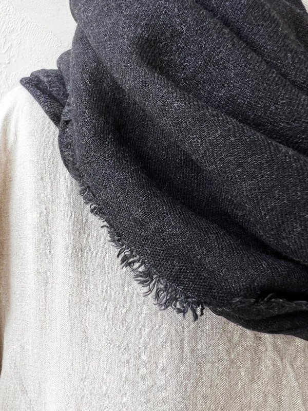 画像6: SO／大判ストール・スミクロ (6)