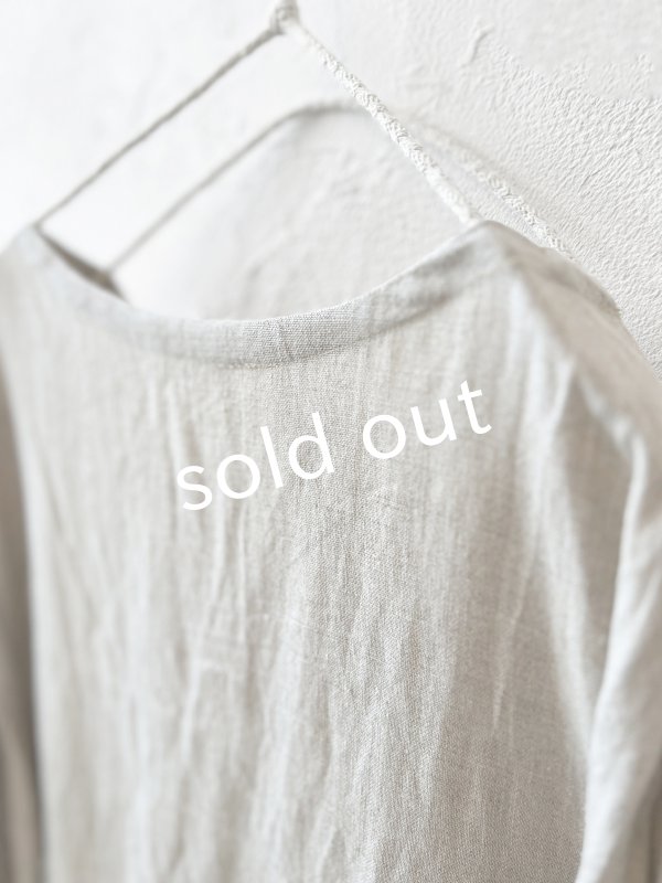 画像8: Avenue／赤チェック切り替えギャザーワンピース・生成り (8)