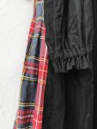 画像5: Avenue／赤チェック切り替えギャザーワンピース・黒 (5)
