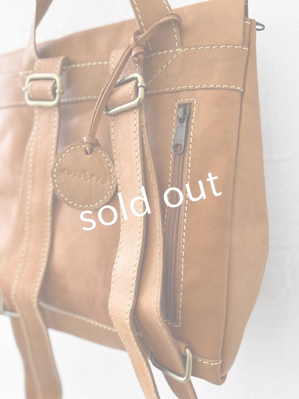 画像8: zucchero/本革ステッチリュック (8)