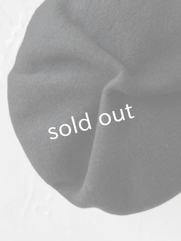 画像2: sleep slope/大きなホイップベレー・ブラック (2)