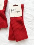 画像5:  H FOOTWEAR WOOL／赤ソックス (5)