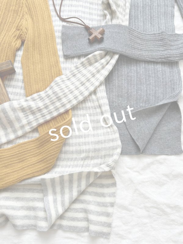 画像2: SO/ランダムテレコ長袖カットソー (2)