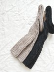 画像4:  H FOOTWEAR WOOL／ゆるあみケーブルソックス・ロング (4)