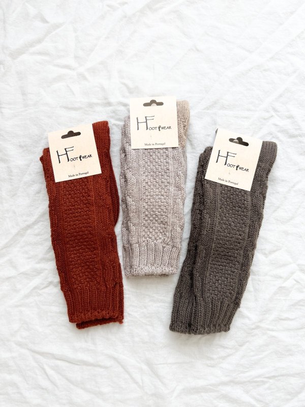 画像3:  H FOOTWEAR WOOL／ゆるあみケーブルソックス・ミドル (3)