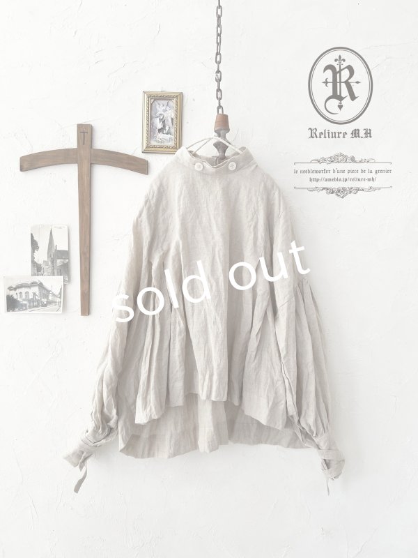 画像4: Reliure／パフスリーブカフスブラウス・kinari (4)