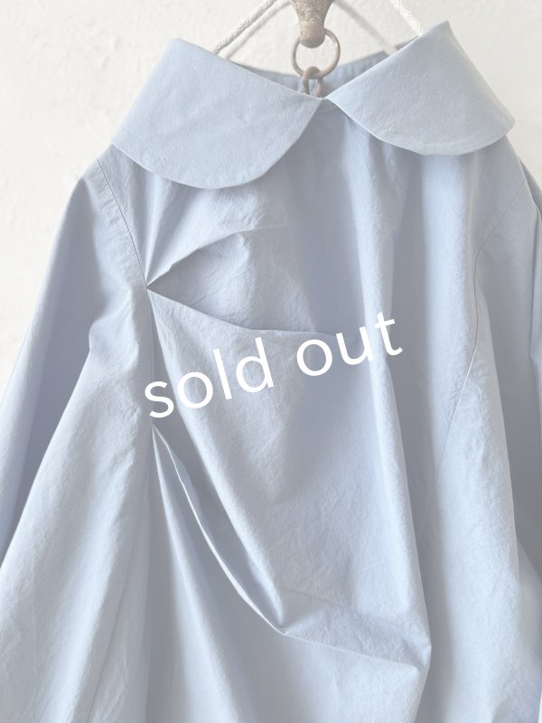 画像7: Reliure／丸襟ブラウス・Blue (7)