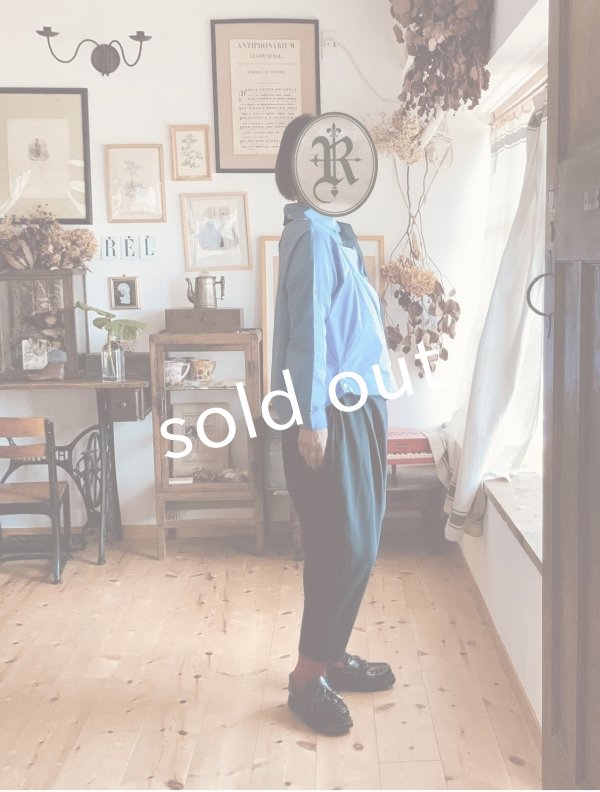 画像3: Reliure／丸襟ブラウス・Blue (3)