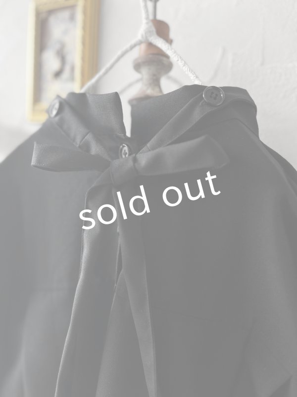 画像11: Reliure／パフスリーブカフスブラウス・formal black (11)