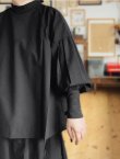 画像3: Reliure／パフスリーブカフスブラウス・formal black (3)