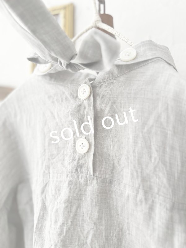 画像11: Reliure／パフスリーブカフスブラウス・light gray (11)