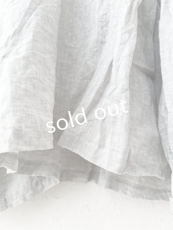 画像7: Reliure／パフスリーブカフスブラウス・light gray (7)