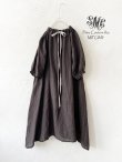 画像4: mifumi／コラボ刺繍yuiワンピース・こげ茶 (4)