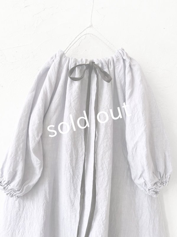 画像5: mifumi／コラボ刺繍yuiワンピース・ふじ色 (5)