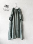 画像1: mifumi／コラボ刺繍yuiワンピース・モスグリーン (1)
