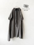 画像4: mifumi／コラボ刺繍yuiワンピース・濃灰 (4)
