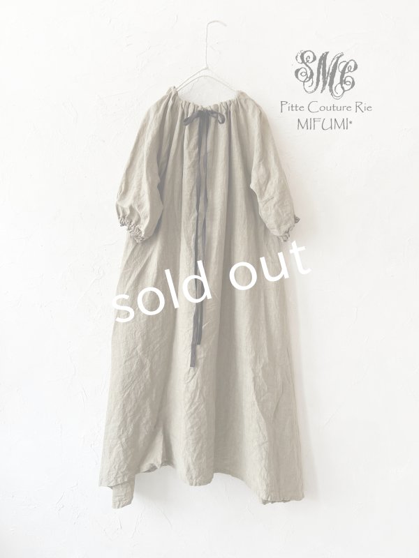 画像4: mifumi／コラボ刺繍yuiワンピース・カーキ (4)
