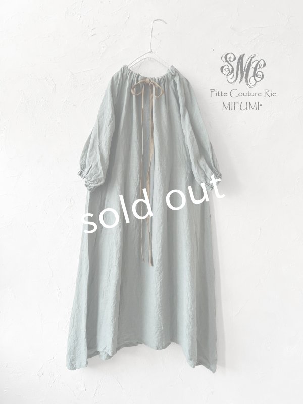 画像4: mifumi／コラボ刺繍yuiワンピース・モスグリーン (4)
